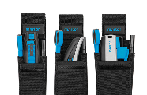 Our MARTOR BELT HOLSTERS S, M and L are precisely tailored for our knives - and not just that. Depending on the size of the pocket, it allows you to carry a combination of various tools: knife/pen, knife/scissors, knife/knife, knife/pen/scissors etc.